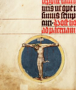 Small Roundel with the Crucified Christ by Master Michael