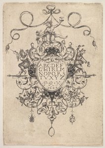 Design for a Pendant with the Alphabet by Master PRK