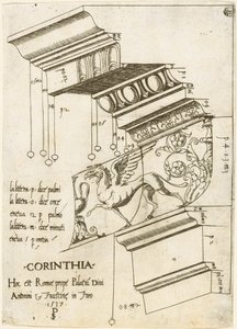 Entablature from the Temple of Antoninus and Faustina, Rome by Master PS