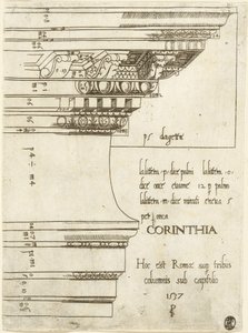 Entablature from the Temple of Castor and Pollux, Rome by Master PS