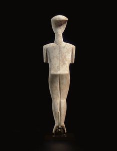 Cycladic reclining female figure, name-piece of the Schuster Master, Early Cycladic II, c.2400 BC