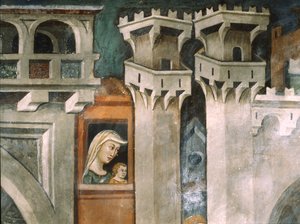 Entry into Jerusalem by Master Trecentesco of Sacro Speco School
