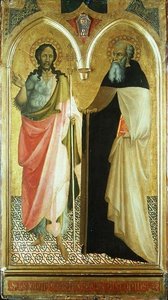 St. John the Baptist and St. Anthony Abbot (gold ground panel)