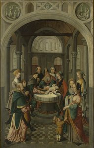 Panel of an Altarpiece with Circumcision of Christ