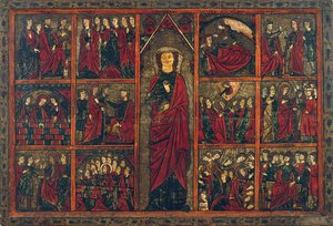 Saint Ursula with Scenes from Her Life by Master of Bierge
