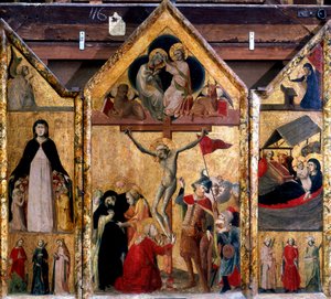 Triptych with the Crucifixion as the Central Panel, c. 1333