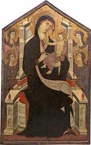 Maestà Madonna and Child with Four Angels, c. 1290