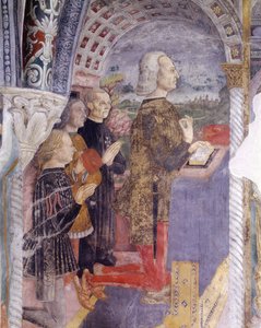 Fresco in chapel at Basilica of Santa Maria Assunta, Serralunga di Crea