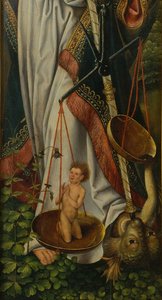 Triptych of the Baptism of Christ (detail) by Master of Frankfurt