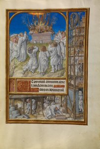 Elijah Begging for Fire from Heaven by Master of James IV of Scotland
