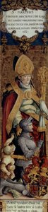 St. Martin with Beggar and the Donor Gottfried Werner von Zimmern by Master of Messkirch