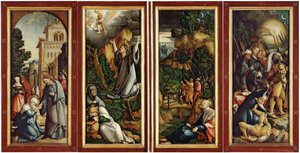 The Wildenstein Altarpiece (closed) by Master of Messkirch
