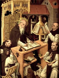 Saint Jerome in the Scriptorium, ca. 1485 by Master of Monasterio de Santa María