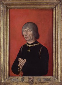 Portrait of Louis de Bruges, Seigneur de Gruuthuse (1422-1492) by the Master of the Portraits of Princes (active around 1450) by Master of Portraits of Princes