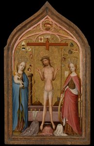 Man of Sorrows with Madonna and Saint Catherine of Alexandria