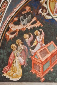 Assumption of the Virgin and the Virgin Mary Dropping the Girdle or Holy Belt to St. Thomas (detail)