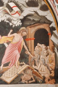 Resurrection and Descent into Limbo (detail) by Master of Vignola