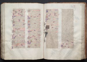 The Gotha Missal: Fol. 107r, Text by Master of the Boqueteaux