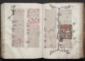 The Gotha Missal: Fol. 108r, The Presentation in the Temple by Master of the Boqueteaux