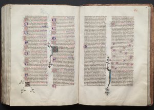 The Gotha Missal: Fol. 136r, Text, c. 1375 by Master of the Boqueteaux