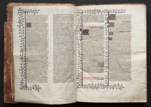 The Gotha Missal: Fol. 1v, Text by Master of the Boqueteaux