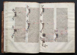 The Gotha Missal: Fol. 23r, Text, c. 1375 by Master of the Boqueteaux