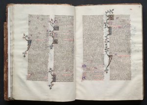 The Gotha Missal: Fol. 26v, Text, c. 1375 by Master of the Boqueteaux