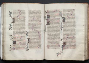 The Gotha Missal: Fol. 72r, Text, c. 1375 by Master of the Boqueteaux