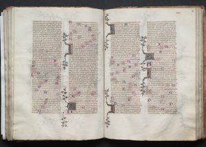 The Gotha Missal: Fol. 80r, Text, c. 1375 by Master of the Boqueteaux