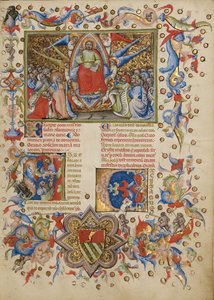 Christ in Majesty; Initial A: A Man Lifting His Soul to God