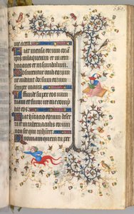 Hours of Charles the Noble, King of Navarre (1361-1425): fol. 189r, Text by Master of the Brussels Initials and Associates