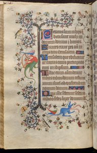 Hours of Charles the Noble, King of Navarre (1361-1425): fol. 76v, Text by Master of the Brussels Initials and Associates