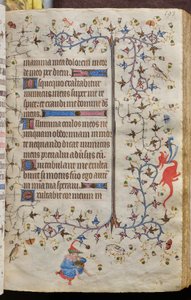 Hours of Charles the Noble, King of Navarre (1361-1425): fol. 97r, Text by Master of the Brussels Initials and Associates