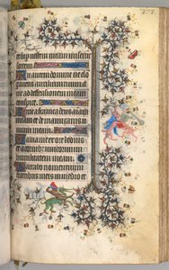 Hours of Charles the Noble, King of Navarre 1361-1425: fol. 182r, Text, c. 1405 by Master of the Brussels Initials and Associates