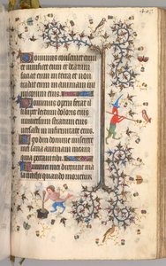 Hours of Charles the Noble, King of Navarre: fol. 198r, Text, c. 1405 by Master of the Brussels Initials and Associates