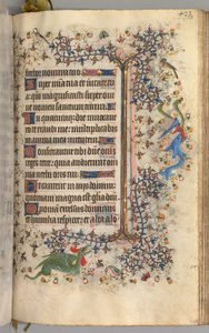 Hours of Charles the Noble, King of Navarre 1361-1425: fol. 206r, Text, c. 1405 by Master of the Brussels Initials and Associates