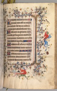 Hours of Charles the Noble, King of Navarre 1361-1425: fol. 213r, Text, c. 1405 by Master of the Brussels Initials and Associates