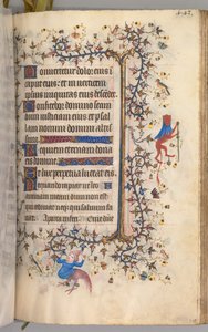 Hours of Charles the Noble, King of Navarre 1361-1425: fol. 216r, Text by Master of the Brussels Initials and Associates
