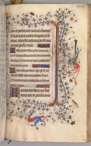 Hours of Charles the Noble, King of Navarre 1361-1425: fol. 218r, Text, c. 1405 by Master of the Brussels Initials and Associates