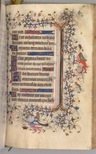 Hours of Charles the Noble, King of Navarre: fol. 220r, Text by Master of the Brussels Initials and Associates