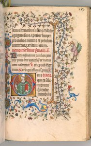 Hours of Charles the Noble, King of Navarre, fol. 289r, St. Germain by Master of the Brussels Initials and Associates