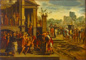 Saints Paul and Barnabas at Lystra, First Half of 16th century by Master of the Budapest Saints Paul