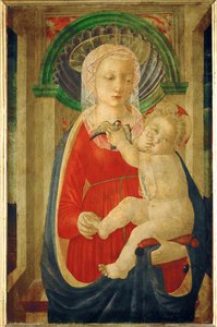 Madonna and Child with a Goldfinch by Master of the Castello Nativity