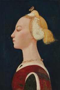 Portrait of a Woman, probably 1450s by Master of the Castello Nativity