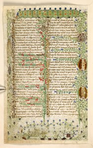 Caterpillars, Snails, and Other Insects, from a Treatise on the Virtues and Vices, and an Anonymous Prose History of Sicily by Master of the Cocharelli Codex