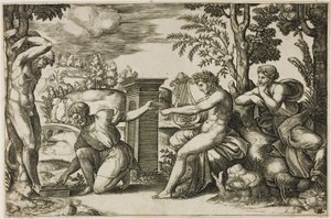 Apollo and Marsyas by Master of the Die