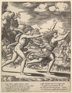 Apollo Chasing Daphne, 1530-60 by Master of the Die