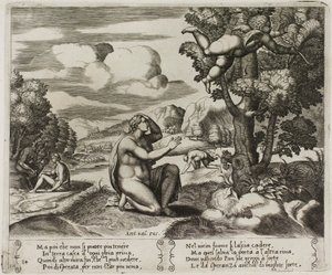 Cupid Fleeing from Psyche
