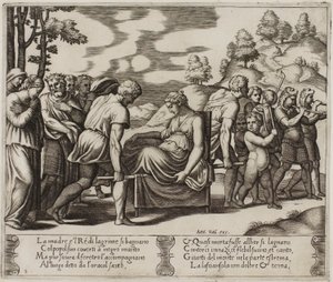 Psyche Taken to a Deserted Mountain by Master of the Die