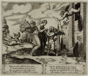 Psyche, Thinking to Appear More Beautiful, Opens the Fateful Box by Master of the Die